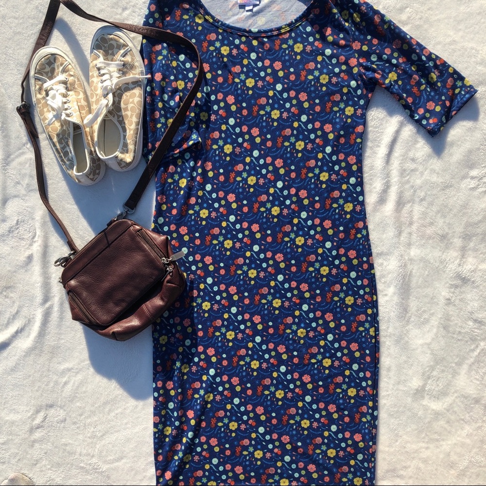 LuLaRoe Julia Dress Size Small